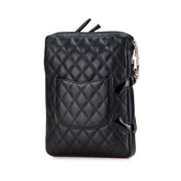 シャネル カンボンライン ココマーク 斜め掛け ショルダーバッグ ブラック カーフ パテントレザー レディース CHANEL 【中古】